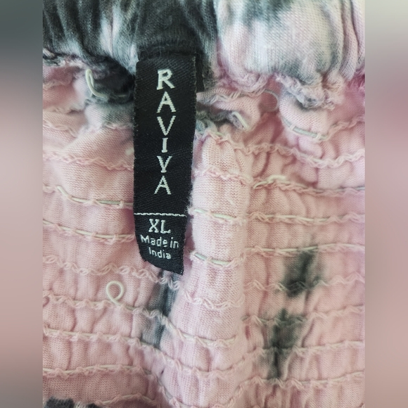 Raviya Tie-Dyed Waterfall-Hem Tube Dress Cover-Up XL - Picture 5 of 8